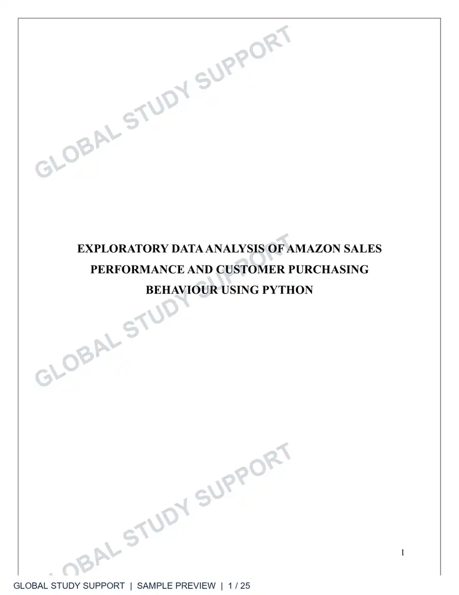 Python Sales Analysis Report report preview